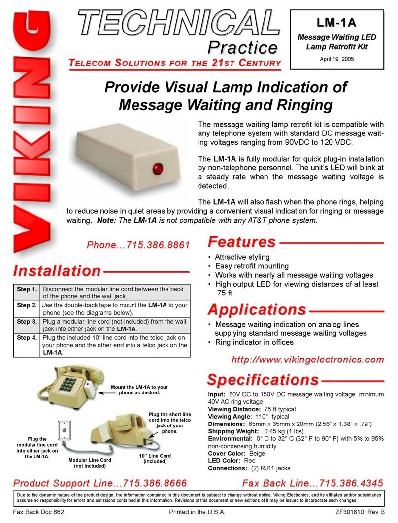 Viking LM-1A Instructions for use
