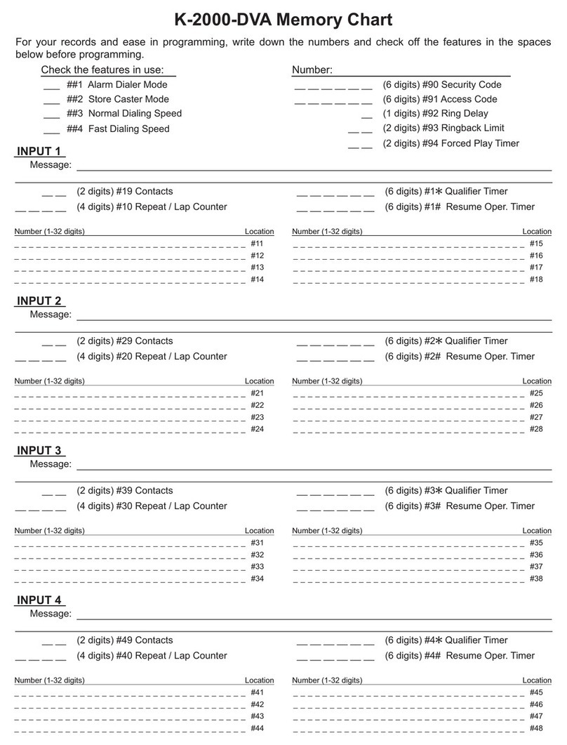 Viking K-2000-DVA supplementary guide