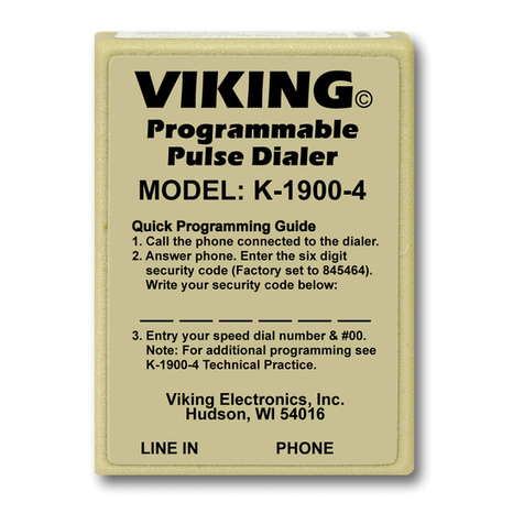 Viking K-2000-DVA Installation and operating instructions