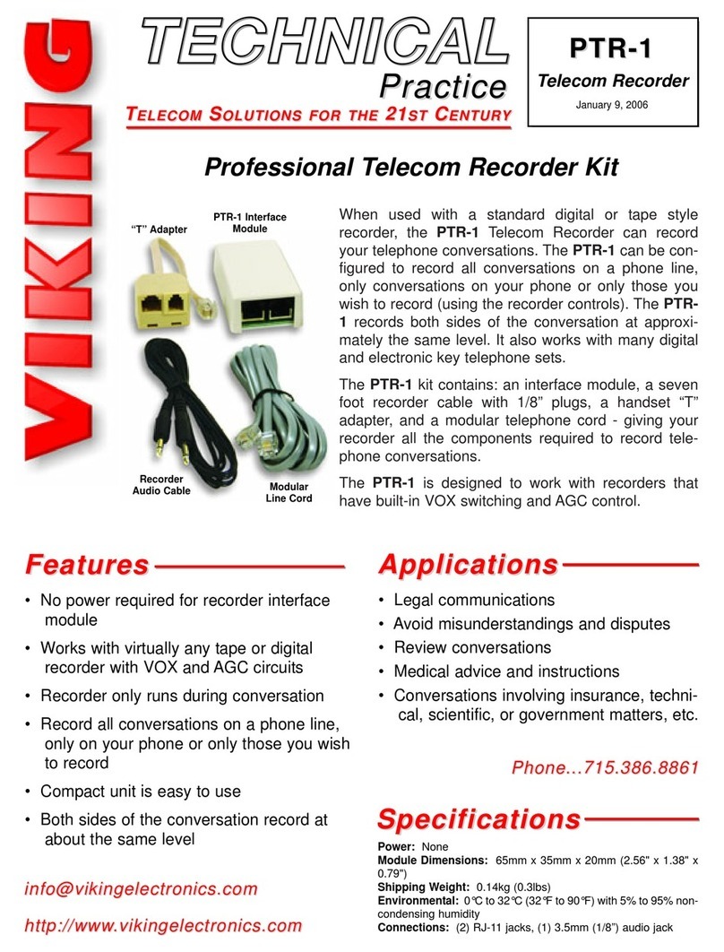 Viking PTR-1 Instructions for use
