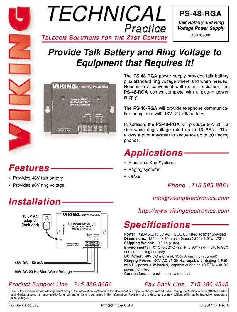 Viking PS-48-RGA Technical practice