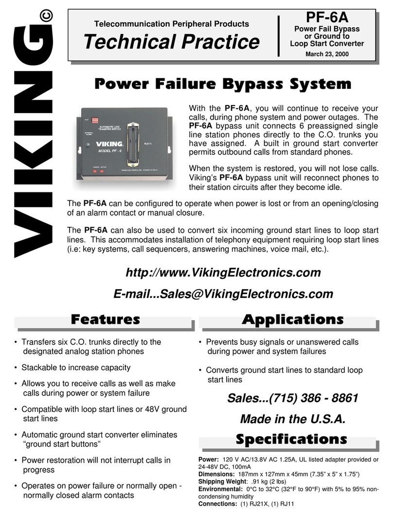 Viking PF-6A Instructions for use