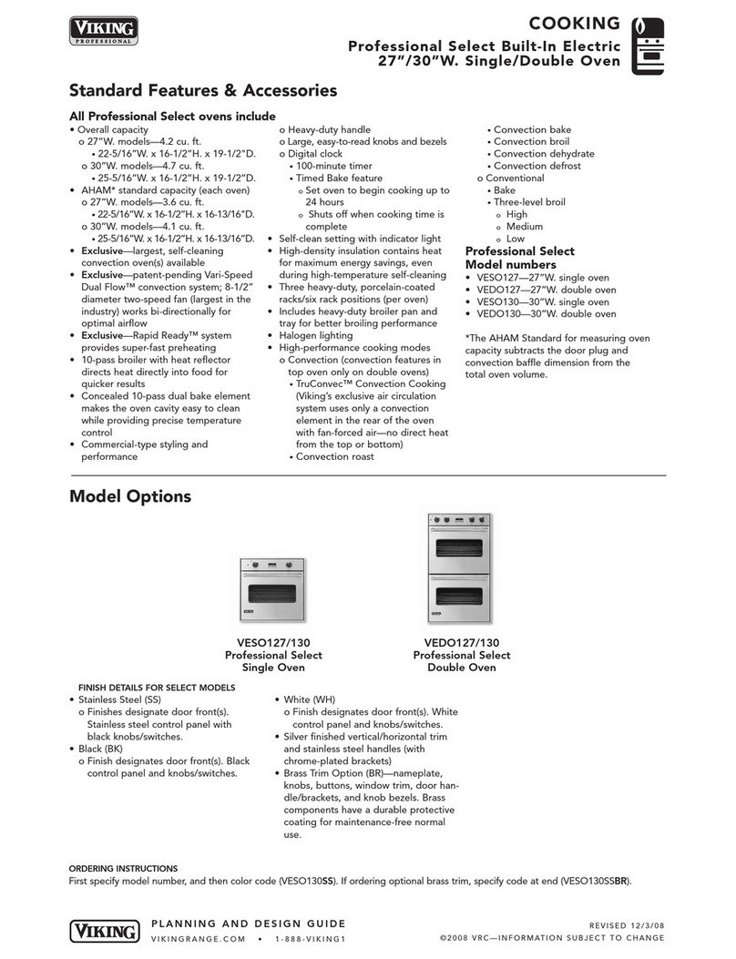 Viking VEDO127 Specifications