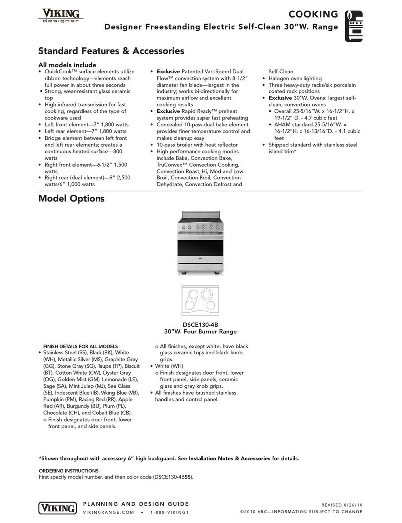 Viking Designer DSCE130-4B User manual