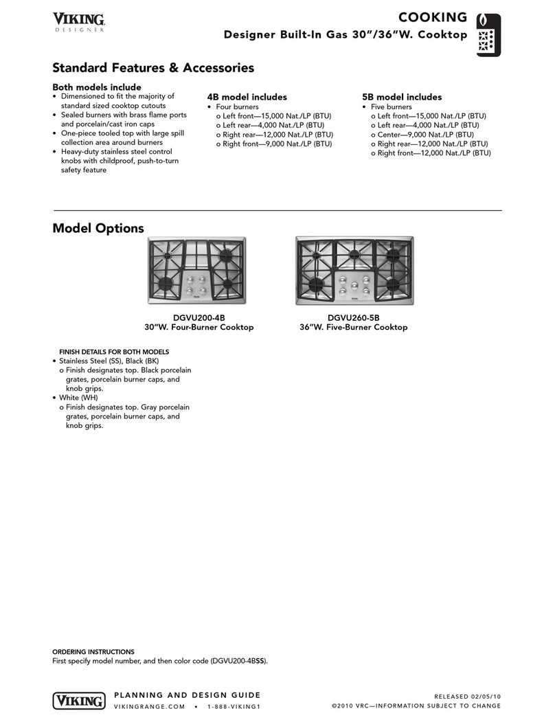 Viking Designer DGVU2004BSS Planning and design guide Viking Designer DGVU2004BSS Planning and design guide