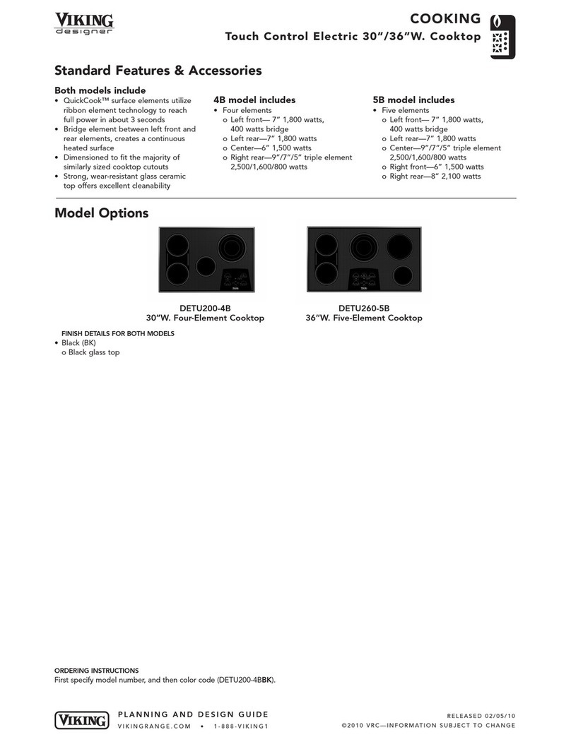 Viking Designer DETU200-4B Specifications