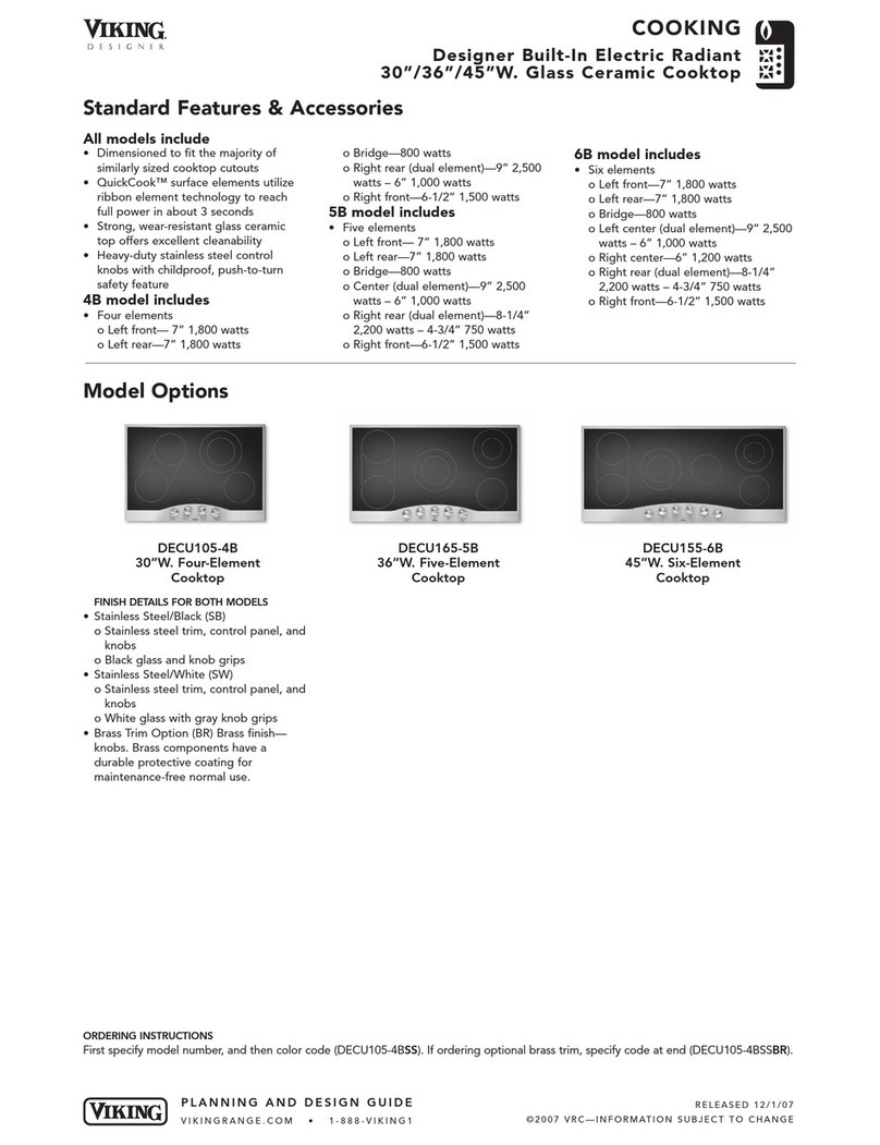 Viking Designer DECU1054B Specifications