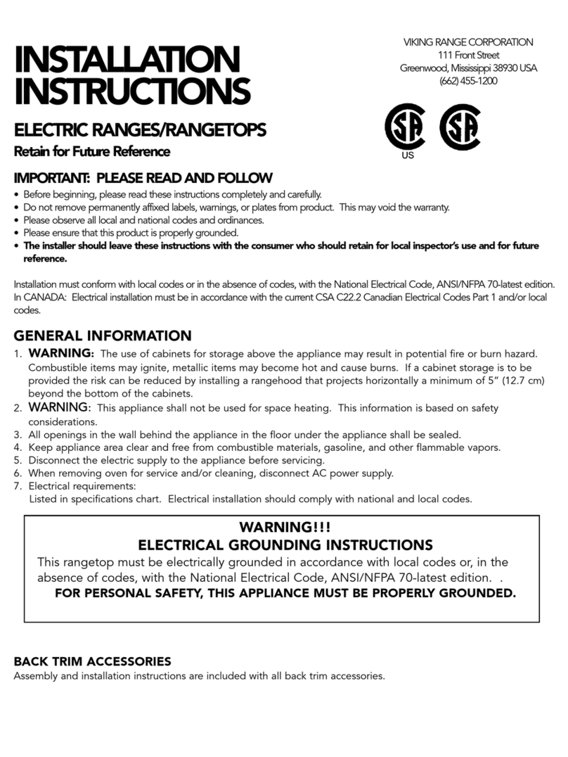 Viking Designer DERT301-4B installation instructions