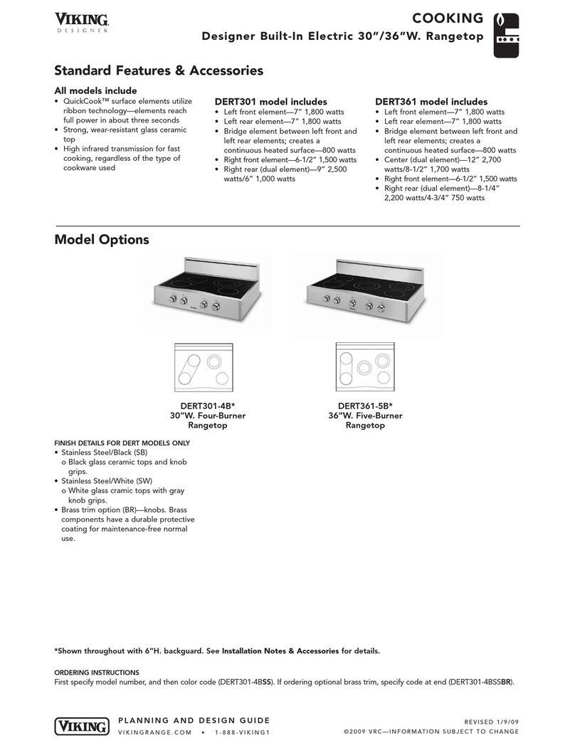 Viking Designer DERT3014BS Specifications