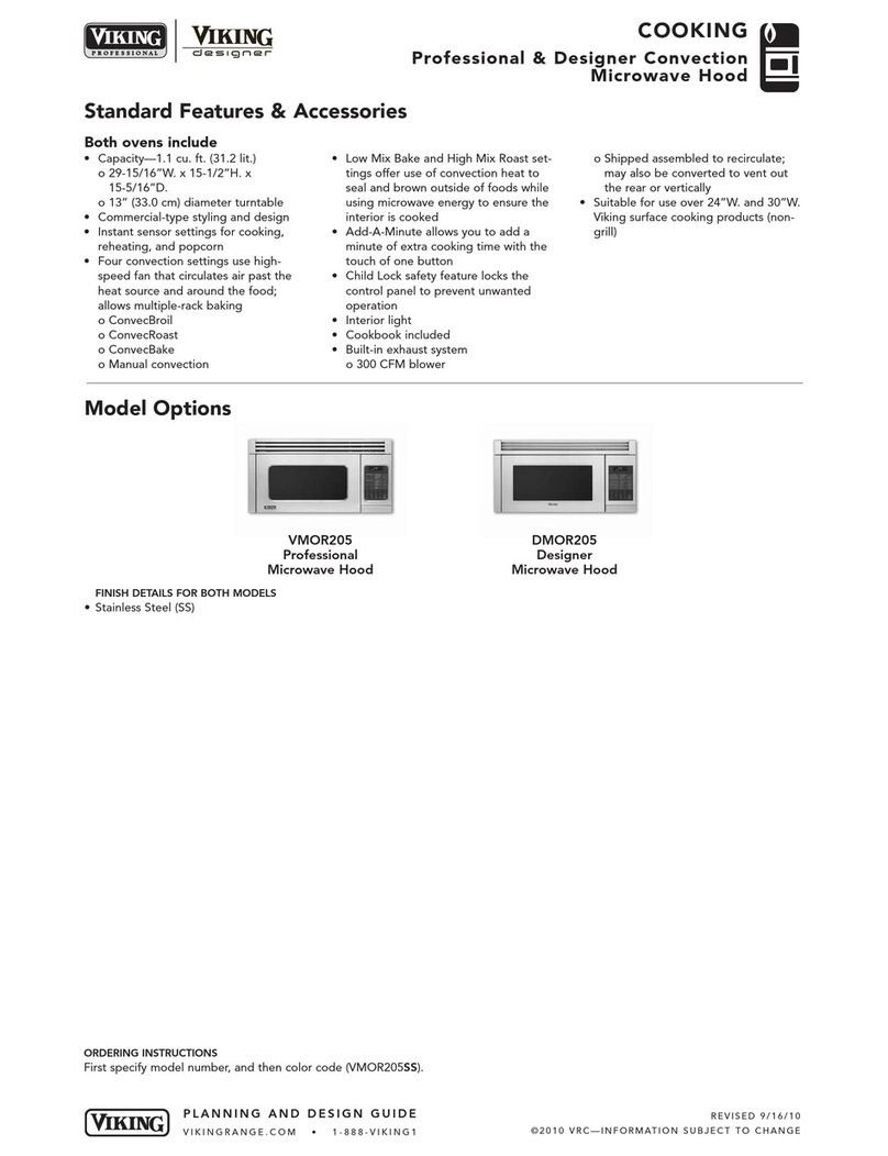 Viking Designer DMOR205SS user guide