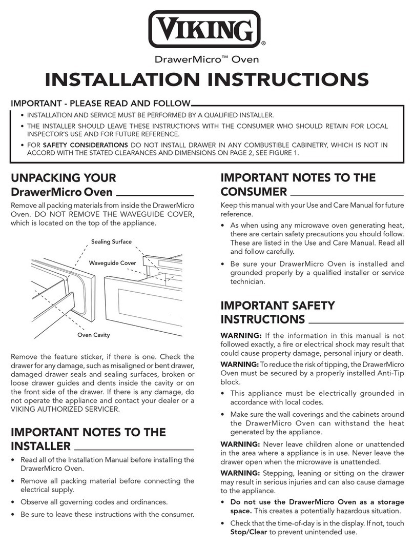 Viking DrawerMicro Designer DMOD240SS install guide