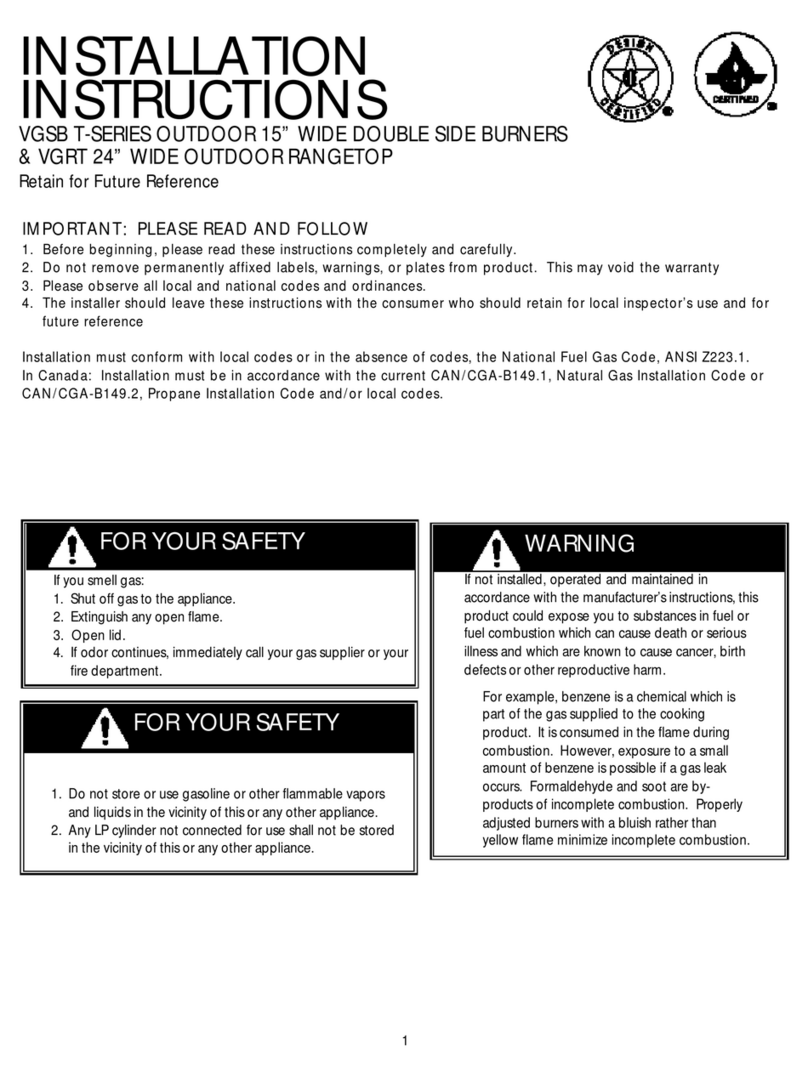 Viking VGRT242T User manual