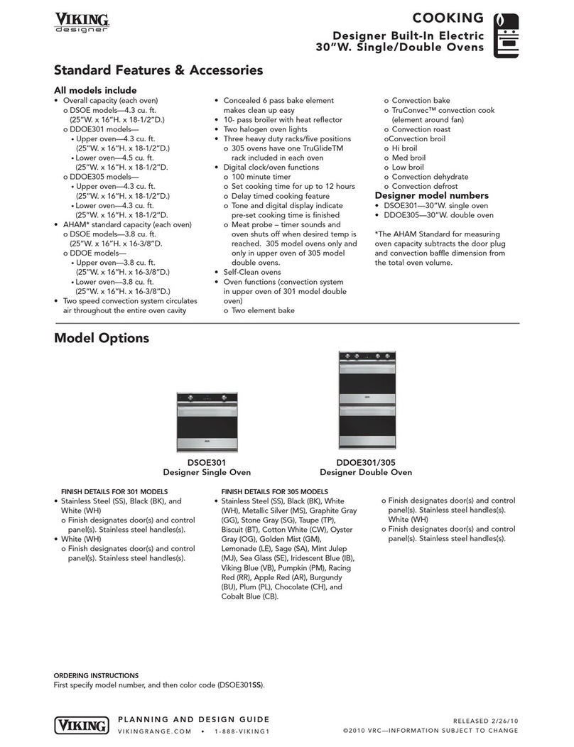 Viking Designer DDOE301 User manual