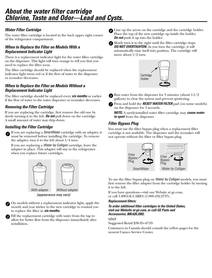 GE MWF3PK Manual
