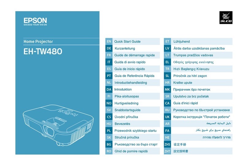 Epson EH-TW480 Instruction manual