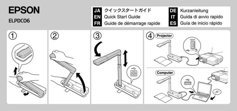 Epson ELP DC-06 Visualiser Instruction manual