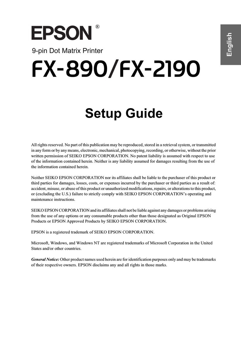 Epson FX-890A User manual