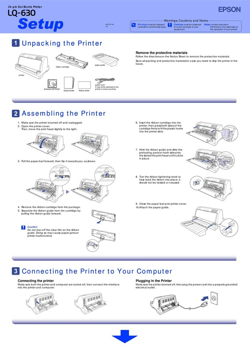 Epson LQ-630 User manual