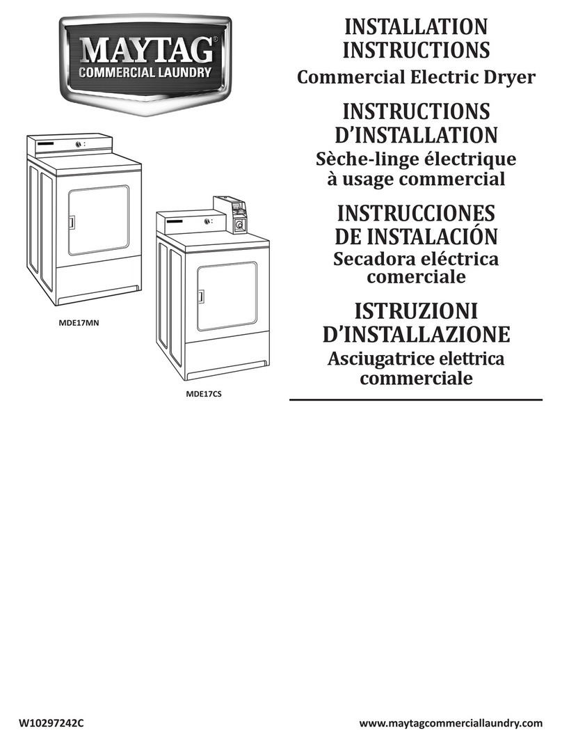 Maytag MDE17CSBGW installation instructions