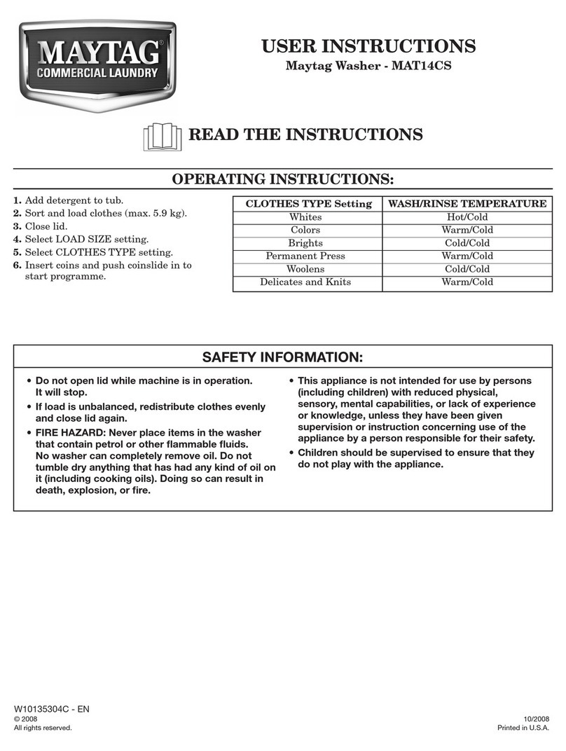 Maytag MAT14CSAGW User instructions