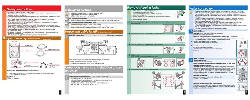 Bosch WAS24460UC - 24" Front-Load Washer User manual