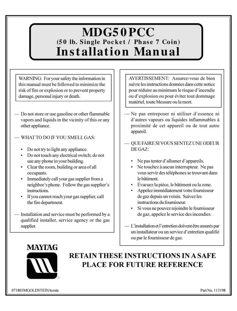 Maytag MDG50PCCWW User manual