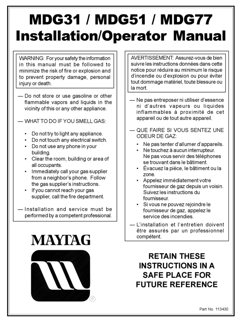 Maytag MDG31PDAWW Administrator Guide