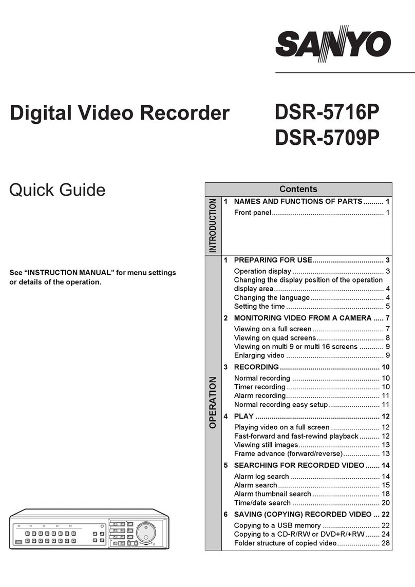 Sanyo DSR-5709P User manual