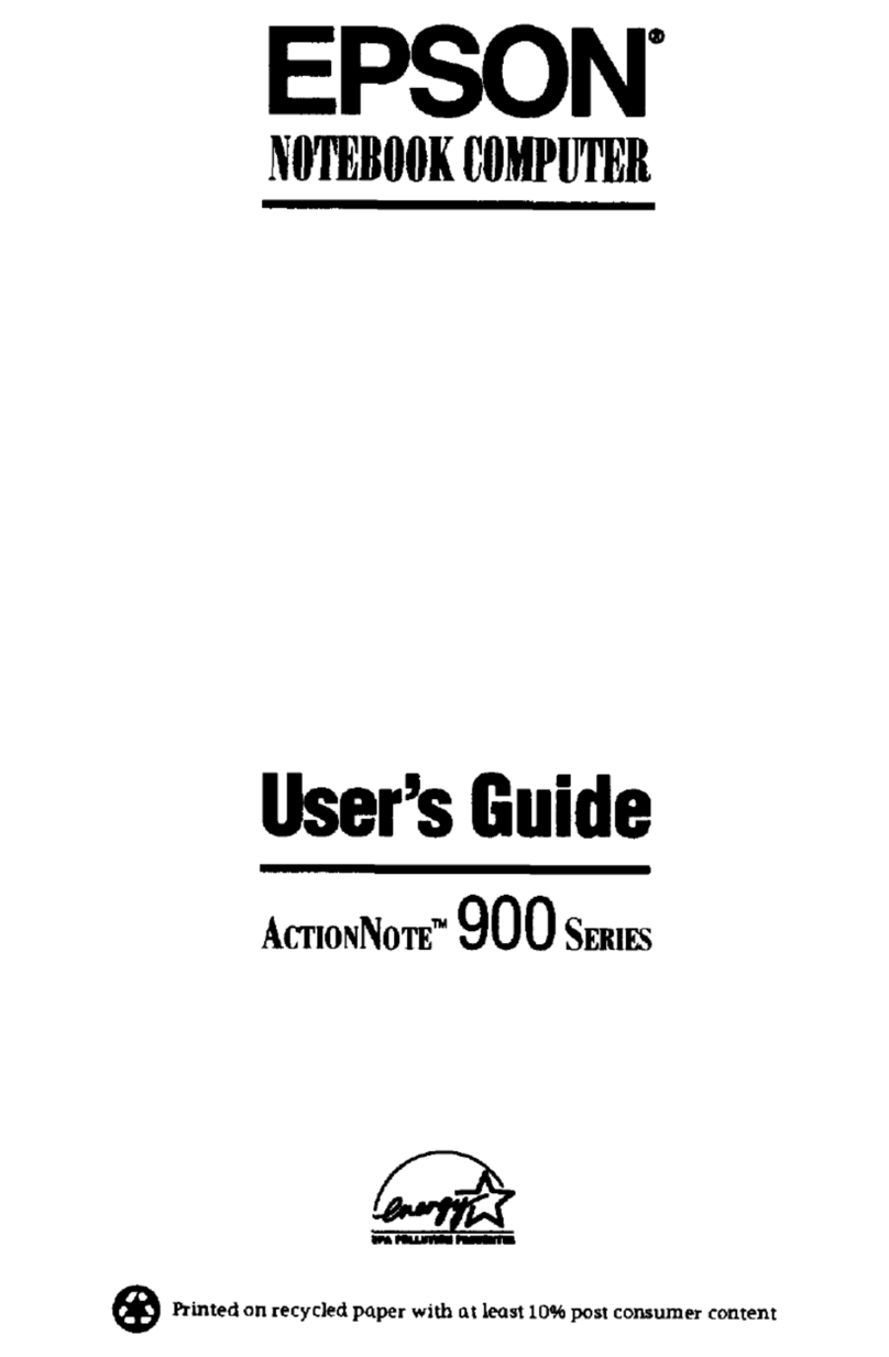 Epson ActionNote 910C User manual