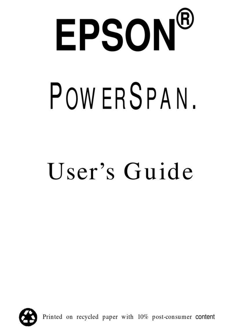 Epson Powerspan 2 User manual