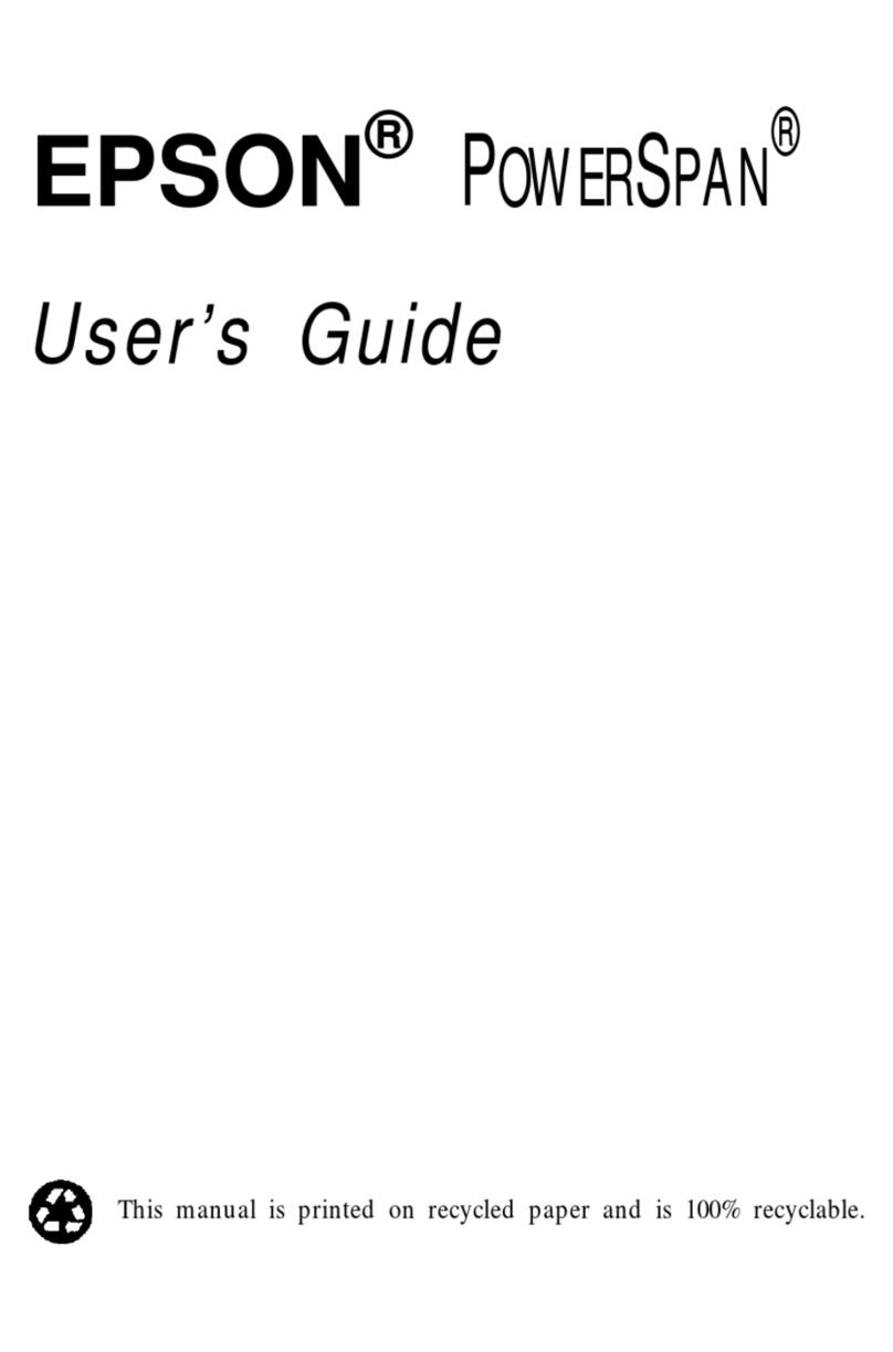 Epson Powerspan User manual