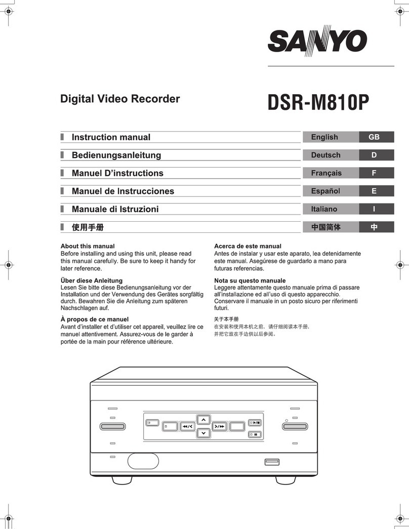 Sanyo DSR-M810PA User manual