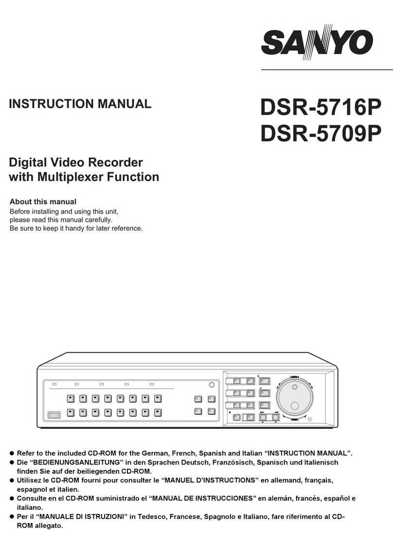 Sanyo DSR-5709P User manual