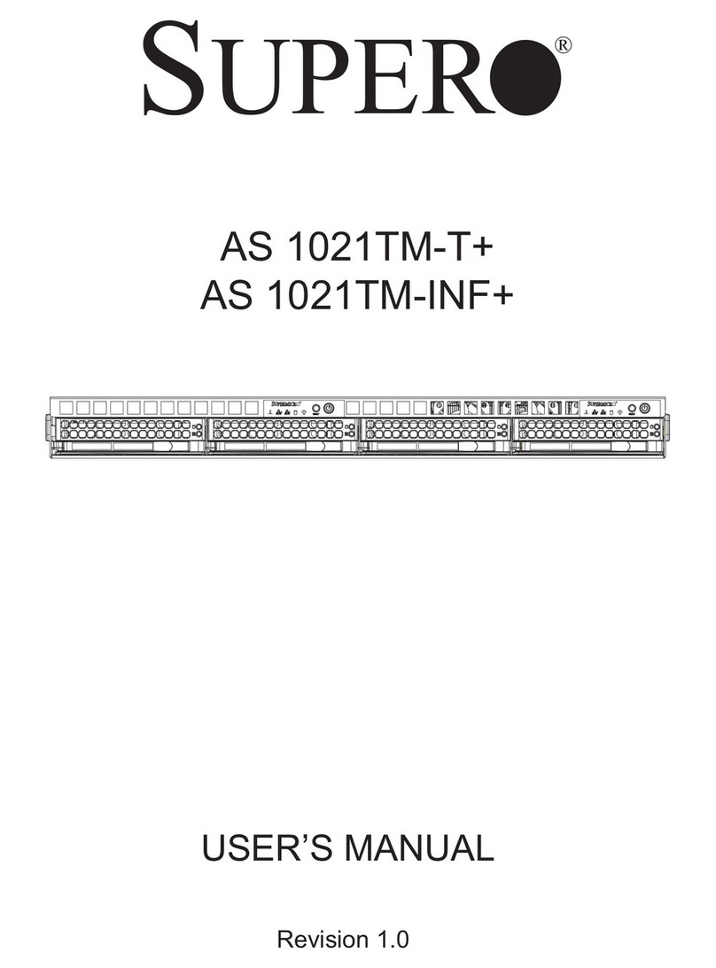 Supero AS-1021TM-INF Plus User manual Supero AS-1021TM-INF Plus User manual
