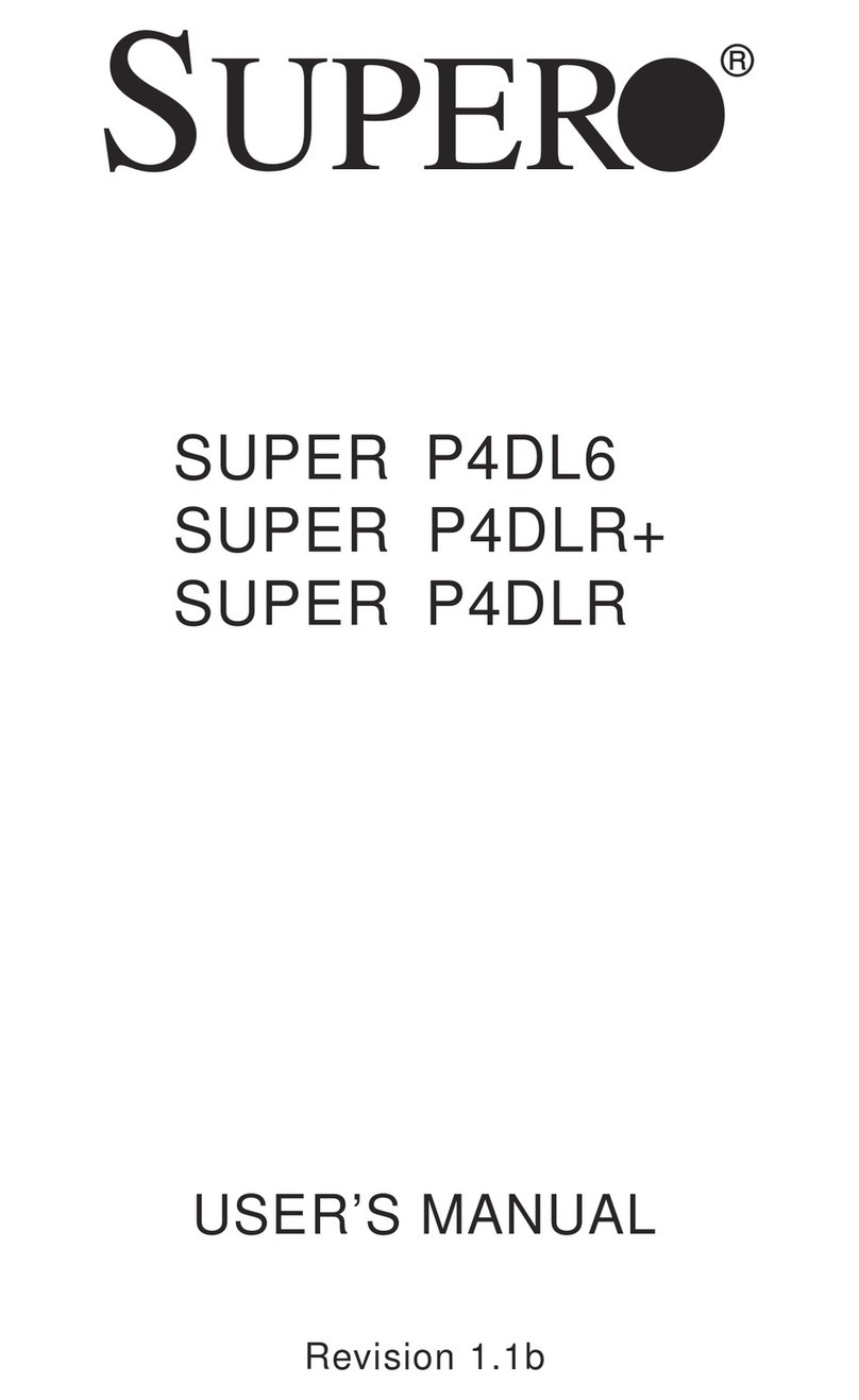 Supero SUPER P4DL6 User manual