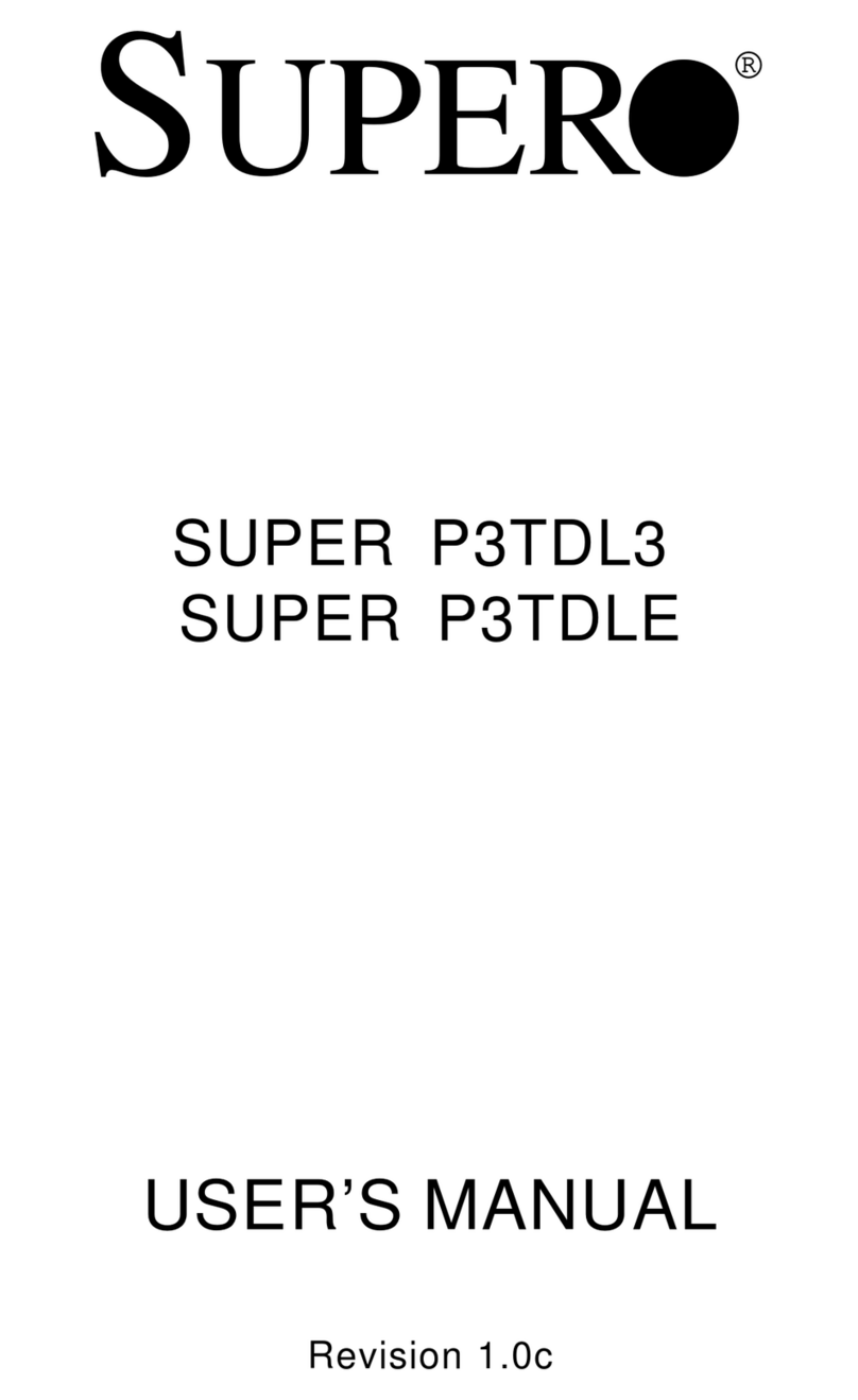 Supero SUPER P3TDL3 user manual