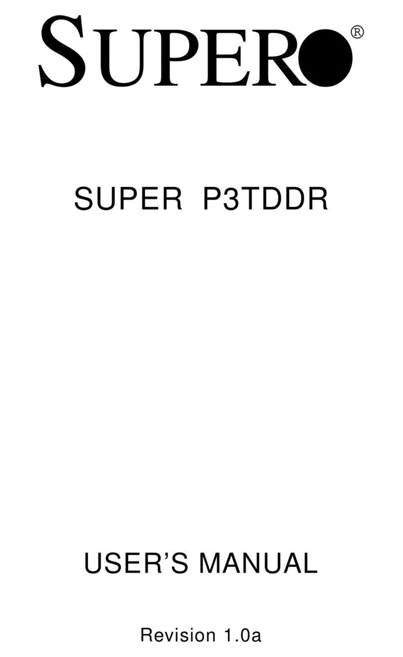 Supero SUPER P3TDDR User manual