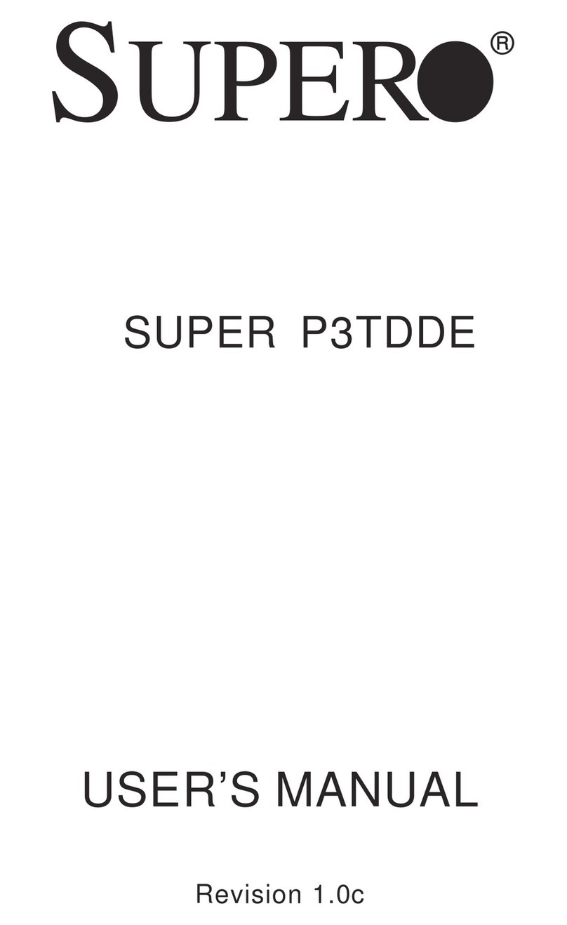 Supero SUPER P3TDDE User manual