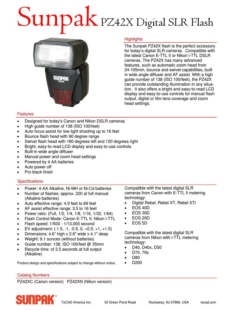 Sunpak PZ42X User manual