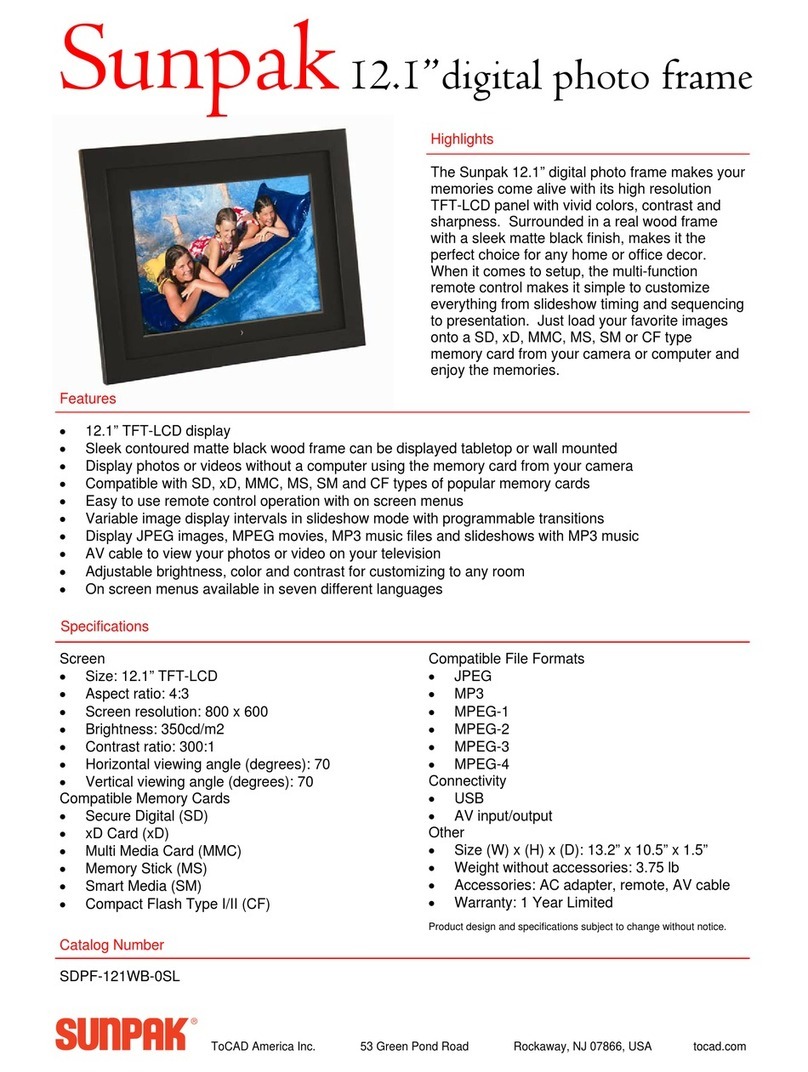 Sunpak SDPF-121 Specifications