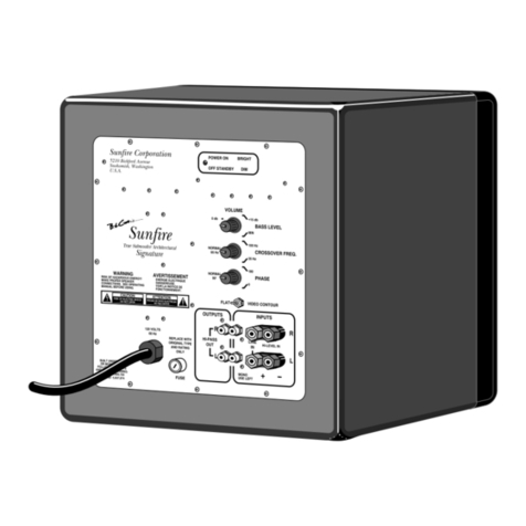 Sunfire Architectural Signature User manual