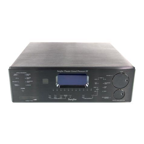 Sunfire TGP-3 User manual