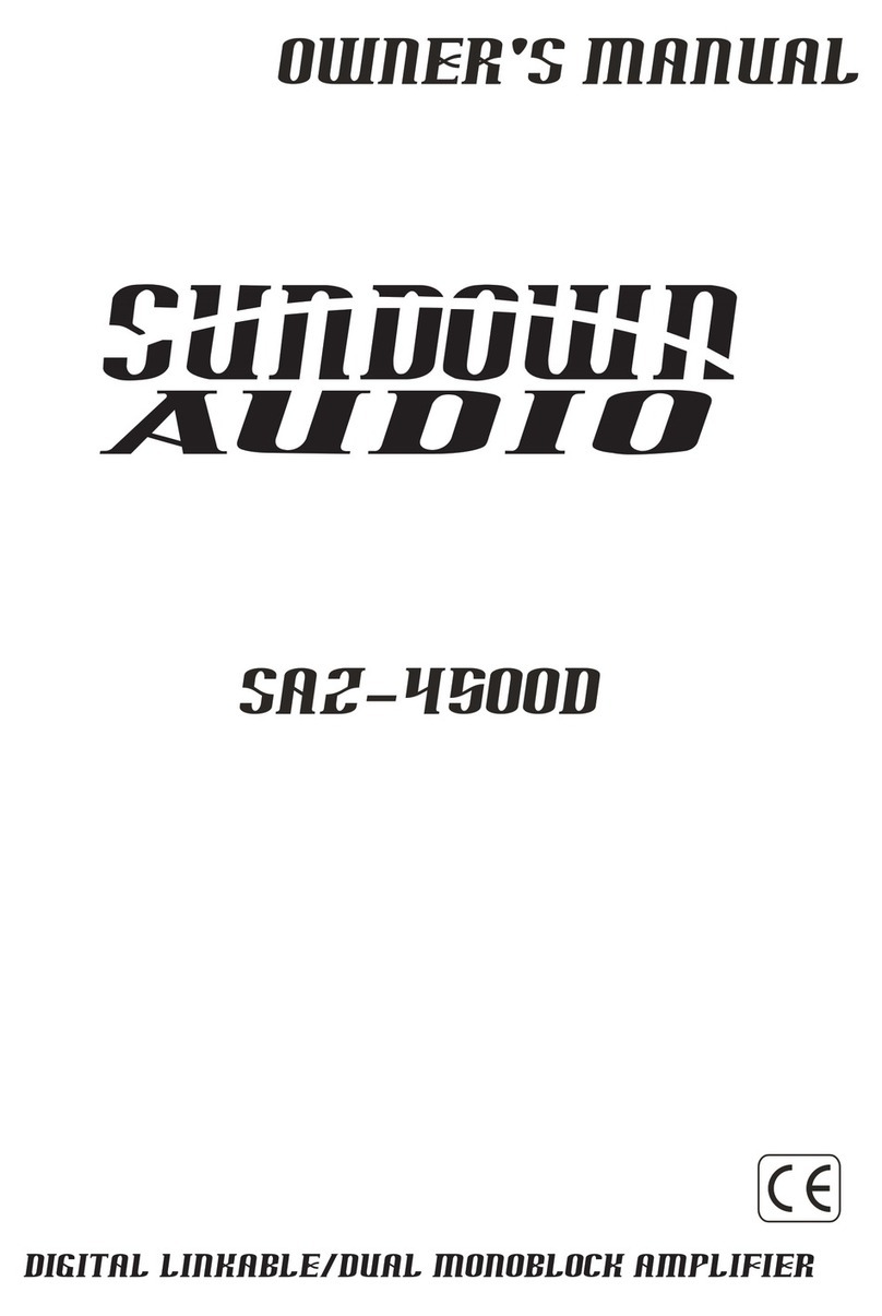 Sundown Audio SAZ-4500D owner's manual