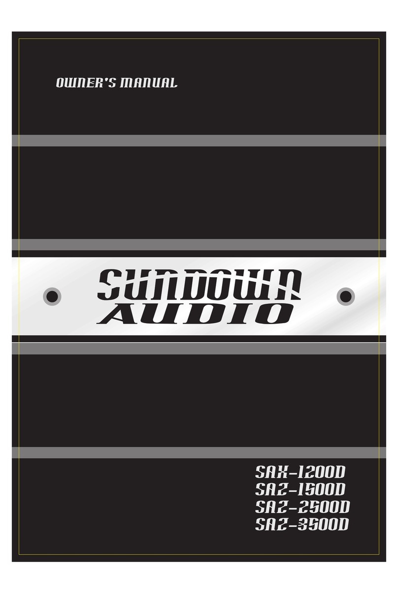Sundown Audio SAZ-1500D User manual