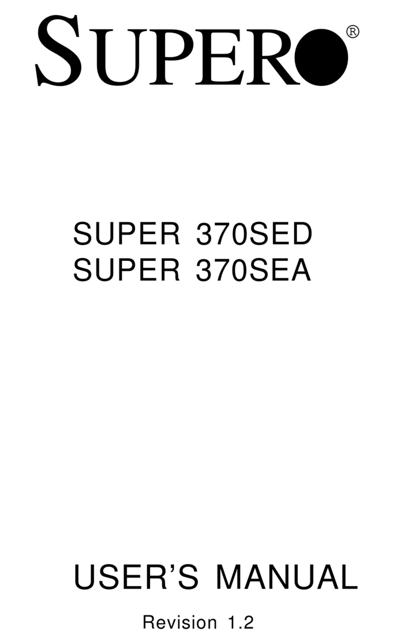 Supero Super 370SEA User manual