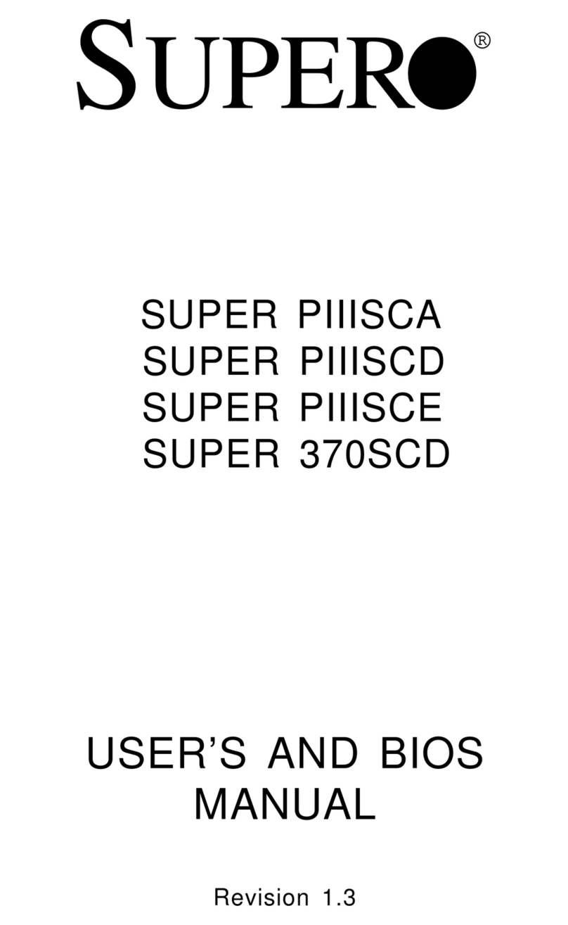 Supero Super 370SCD User's and bios manual