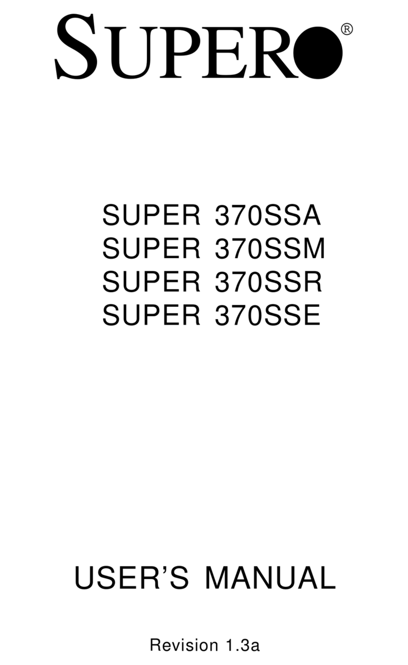 Supero SUPER 370SSA user manual