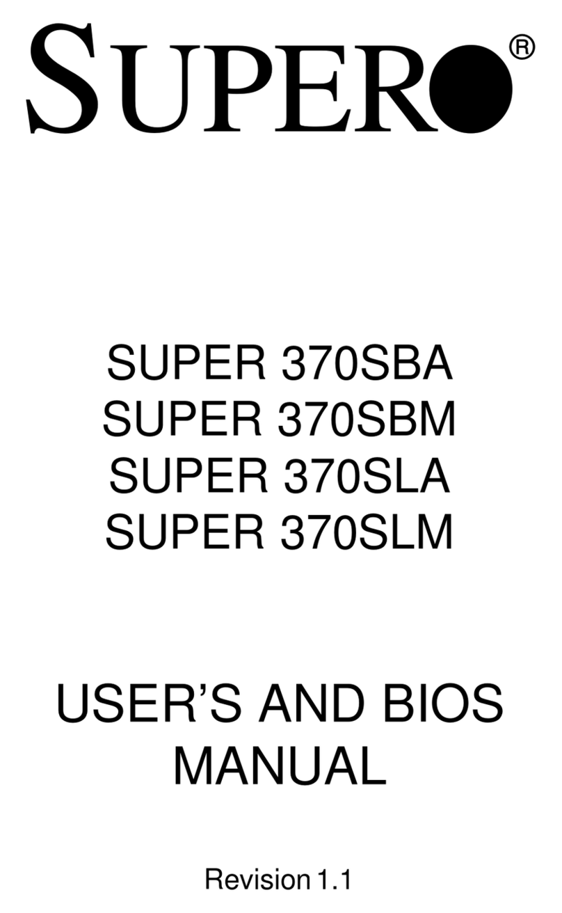 Supero SUPER 370SBA User's and bios manual