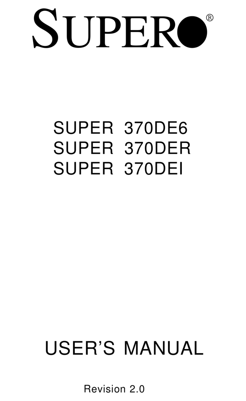 Supero Super 370DE6 User manual