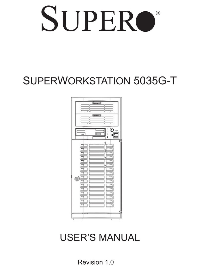 Supero SuperWorkstation 5035G-T User manual